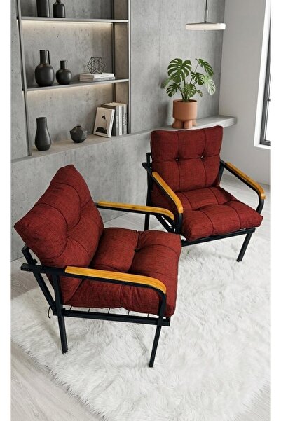 Madame Home Bordo Balkon, Bahçe,Teras,Cafe - Salon - Metal Kanepe Koltuk Takı...