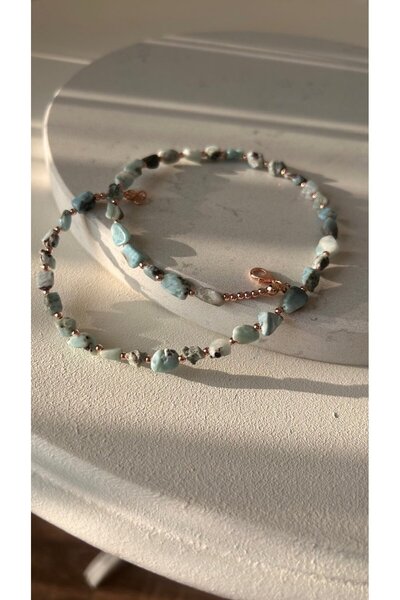 Doğaltaş Masalları Larimar Necklace