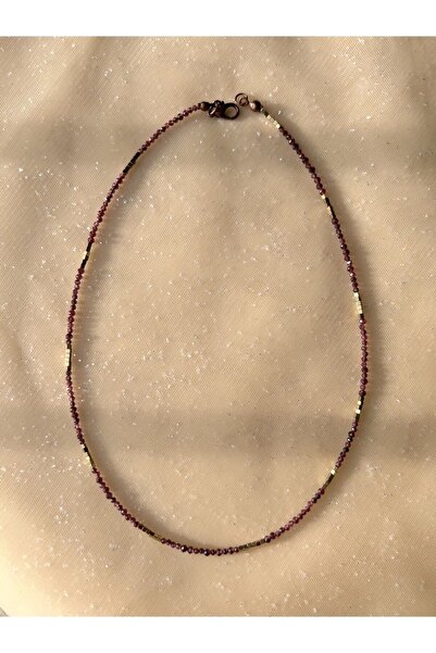 Doğaltaş Granat (lal) Kolye