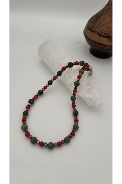 Doğaltaş Masalları Jade-agate Necklace