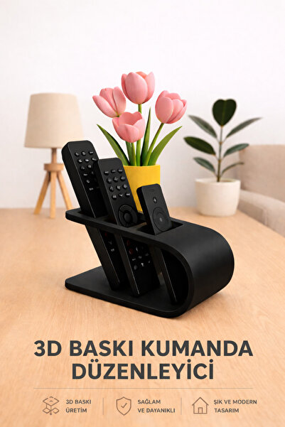 Hızarcıoğlu 3D Baskı Kumanda Düzenleyici – TV Kumanda Organizer – Modern Şık ...
