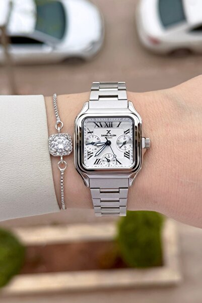 Daniel Klein Silver Renk 24 Ay Garantili 28,5 mm Fonksiyonlu Hediye Paketli K...