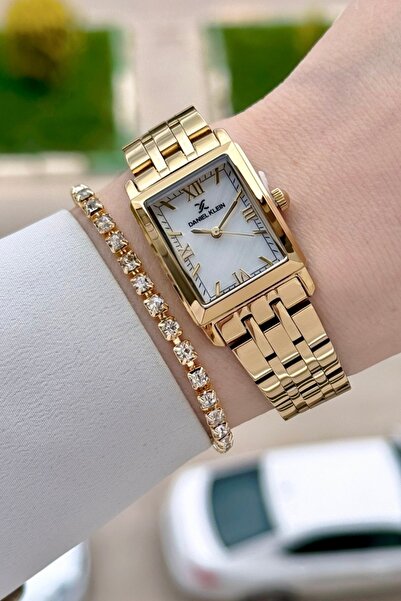 Daniel Klein Kadranı Sedefli Kordonu Gold Renk 22 mm Kadın Kol Saati