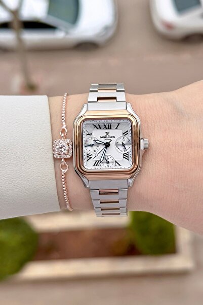 Daniel Klein Bakır Silver Renk 24 Ay Garantili 28,5 mm Fonksiyonlu Hediye Pak...