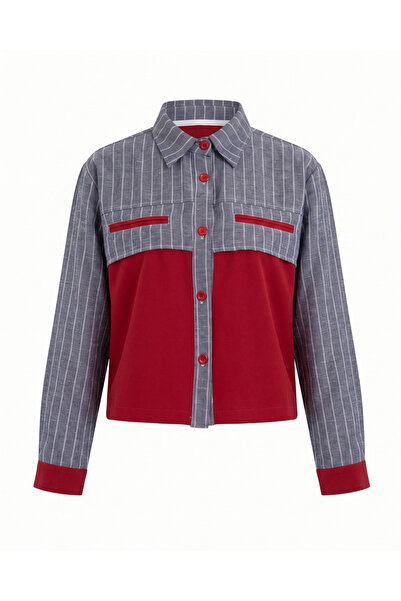 HANIQA συνδυασμός υφασμάτων Πουκάμισο - ü25216