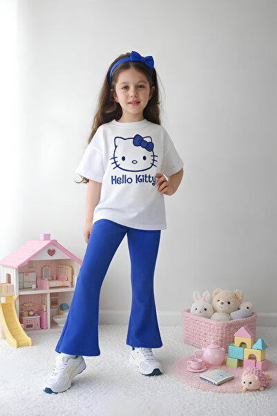 Belya Kids Wear Κοριτσίστικο Σετ Ολόσωμο Τοπ και Κολάν Υπερμεγέθη Hello Design24