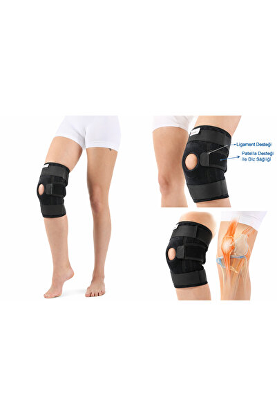 HealthLine Patella Ligament Destekli Dizlik Koruyucu Sporcu Diz Bandajı Ayarl...
