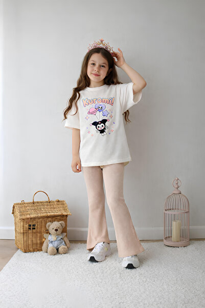 Belya Kids Wear Κοριτσίστικο Σετ Ολόσωμο Τοπ και Κολάν Υπερμεγέθους Σχεδίασης...