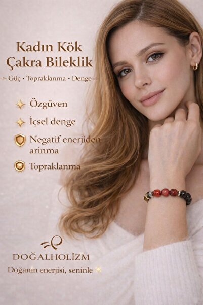 doğaltaşboncukişleri Kadın Kök Çakra Bileklik
