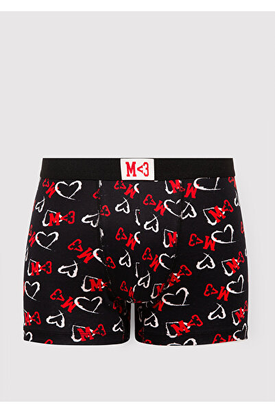 Mavi Bedruckter schwarzer Boxer 0912243-900