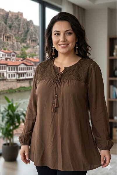 elma abone ΓΥΝΑΙΚΕΙΑ ΜΠΛΟΥΖΑ ΜΕΓΑΛΟΥ ΜΕΓΕΘΟΥΣ ΜΕ ΔΑΝΤΕΛΕΣ ΚΑΙ ΛΕΠΤΕΣ ΛΕΠΤΟΜΕΡ...