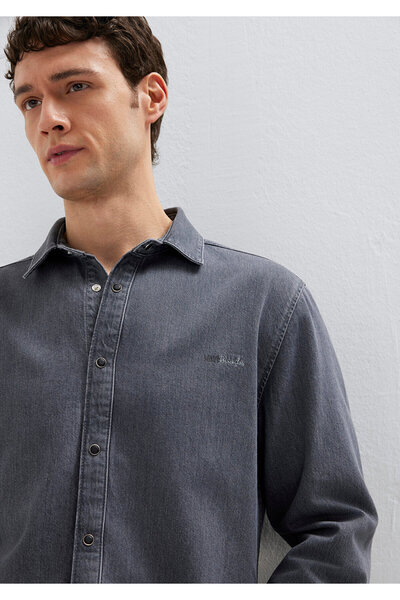 Mavi Roy Grey Jeanshemd Slim Fit / Schmal geschnitten 0210496-A2097
