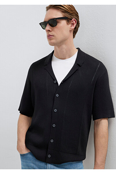 Mavi Schwarzer Strickpullover Polo 0710413-71379