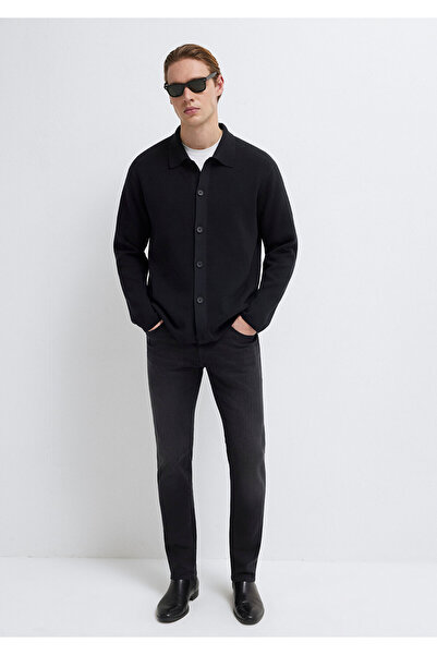 Mavi Schwarze Strickjacke Regular Fit / Normaler Schnitt 0710393-900