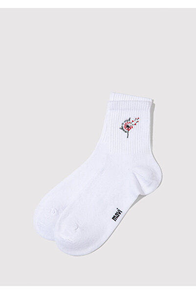 Mavi Make a Wish Embroidered White Socks 1913872-620