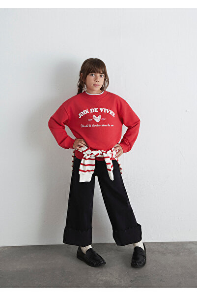 Mavi Bedrucktes rotes Sweatshirt 7S10131-84538