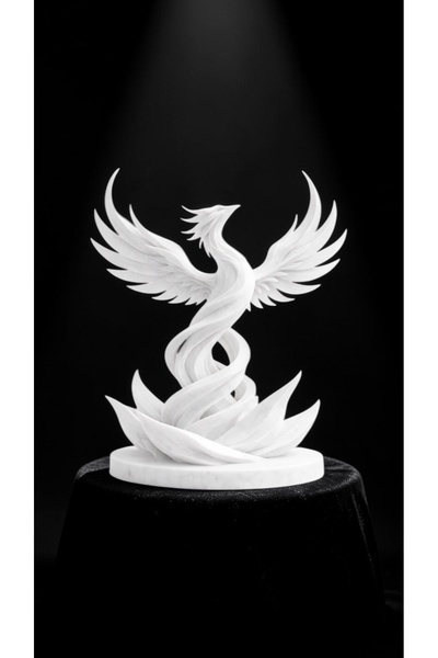 Belupa Spiral Anka Kuşu Dekoru – Premium Dekoratif Heykel 16 Cm