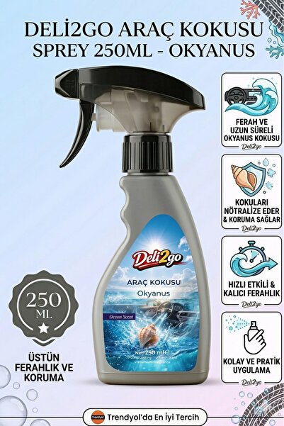 deli2go Araç Kokusu Okyanus Sprey 250ML