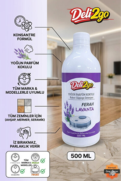 deli2go Robot Süpürge Deterjanı Lavanta 500ML