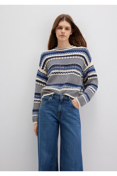 Mavi Locker sitzender Jacquard-Pullover – bequeme Passform 1710155 -70737