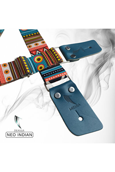 MEDUSA NEOINDIAN MODEL GİTAR VE UKULELE ASKISI, ASKI İPİ PENA HEDİYELİ.