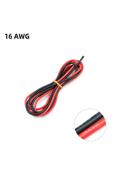Choice 16AWG 2 meter Silicon Wire 8 10 12 14 16 18 20 22AWG Heatproof Soft Si...