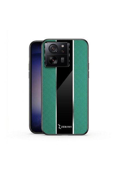 Zebana Xiaomi Mi 13t Compatible Case Premium Leather Case Green