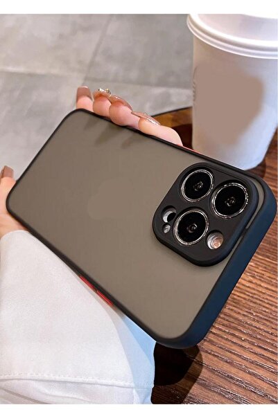 3GEN CASE İPHONE 15 PRO MAX UYUMLU KAMERA KORUMALI BUZLU ARKA YÜZEYLİ DARBEYE...