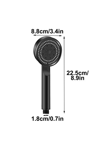 Arabest Filtered Shower Head,Handheld,High Pressure,Water Softener,6-Spray Fu...