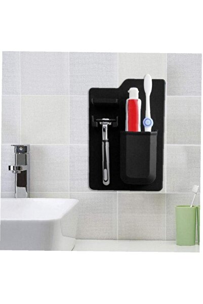 Arabest Silicone Toothbrush & Razor Holder,Wall-Mounted Storage Organizer,Dri...