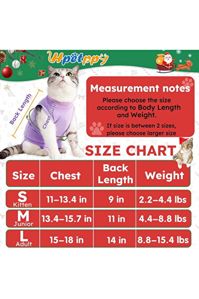 Yelajoy Cat Recovery Suit for Abdominal Wounds or Skin Diseases, Breathable E...