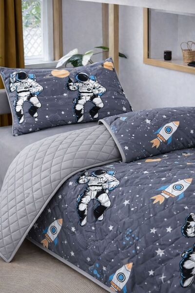 Always Σετ καπιτονέ κάλυμμα κρεβατιού Astranot Single Pike - Με Μαξιλαροθήκη-...