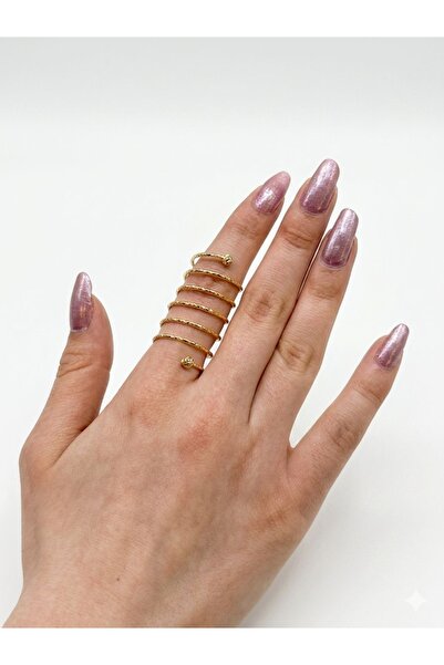 Hande erçel spiral woman ring (WITHOUT STONE )
