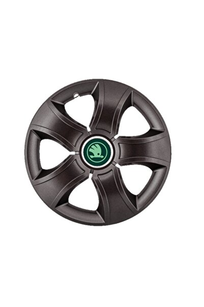 Autohelix MSA Set de 4 capace de roți Bis negre R15, pentru Skoda Green
