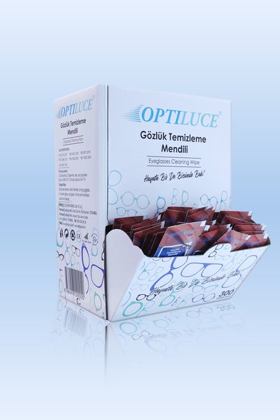OPTILUCE 300 عبوة مناديل تنظيف النظارات: تصميم اقتصادي وعملي مع أدراج