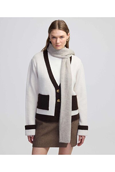 İpekyol Πλεκτή ζακέτα με αξεσουάρ κασκόλ