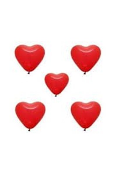 Go İthalat بالونات على شكل قلب بدون طباعة 12 بوصة 100 قطعة (5343)