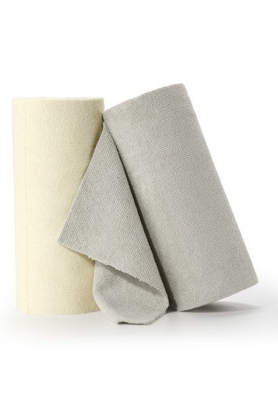 FantastiCLEAN Multi-Purpose Roll Microfiber Cleaning Cloth 25X25 40 Sheets Beige - Light Gray (Pack of 2X20)
