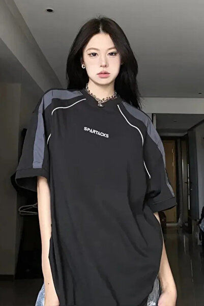 Köstebek Μπλουζάκι Black Spartacks Retro Stripe (UNİSEX).