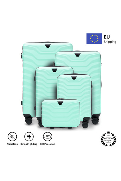 wings Set de bagaje rigide Peafowl XS, S, M, L, Cabin, 14", 18", 20", 24", 28...