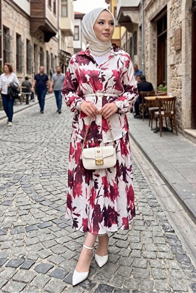 Bestenur Σατέν Σετ Δύο Τεμαχίων με Πλισέ Φούστα 1693