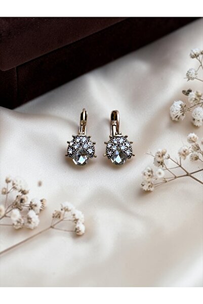 FAYRA ACCESSORIES أقراط على شكل خنفساء مرصعة بالكريستال