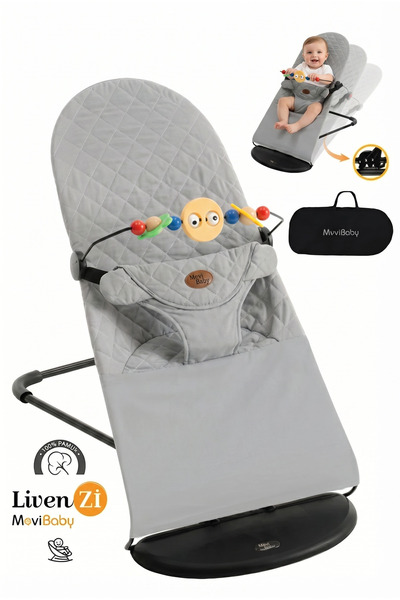 Mobibaby Infant Carrier Cotton Deluxe - Gray