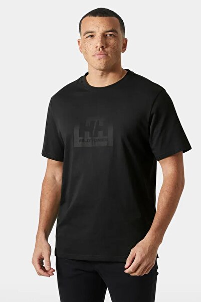 Helly Hansen تيشيرت رجالي بأكمام قصيرة من Hh Box T باللون الأسود