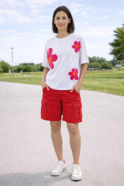 ALEXANDERGARDI Flower Patterned Women's T-Shirt