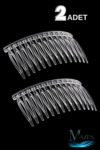 MAZEN Διαφανές Σετ Χτενών Μαλλιών 2 τεμαχίων |   Καμπυλωτή χτένα με κουμπιά |...