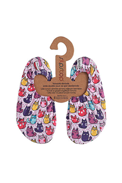 SLIPSTOP Αντιολισθητικά μποτάκια Slip Stop Cup Cats Girl
