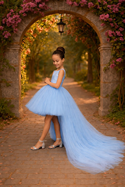 LilyMoon Βραδινό φόρεμα πριγκίπισσας για κορίτσια Φόρεμα με τούλι με ουρά