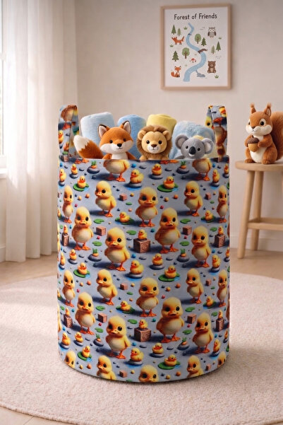 Paris Home Πτυσσόμενο καλάθι για βρώμικα ρούχα και παιδικά παιχνίδια με σχέδι...