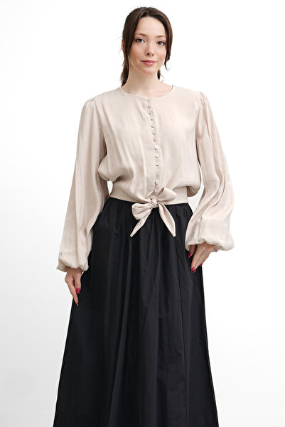 salisburys Γυναικείο πουκάμισο Molly Nelly με μανίκια μπαλόνι που δένονται